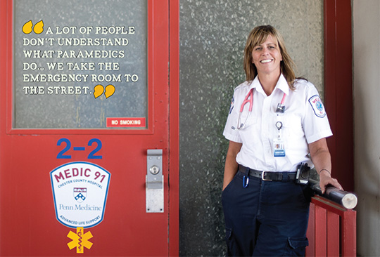 Adrianne Pohar, Director of Paramedic Services for Medic 91 and EMS Liaison at Chester County Hospital.